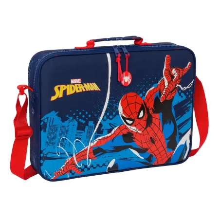 Mokyklinė kuprinė Spider-Man Neon Tamsiai mėlyna 38 x 28 x 6 cm